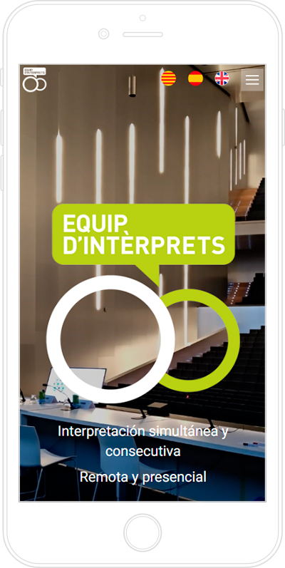 Equip d'interprets: Página web Wordpress