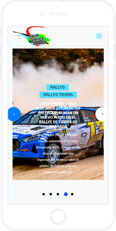 Equip vinyes dabad: Página web Wordpress