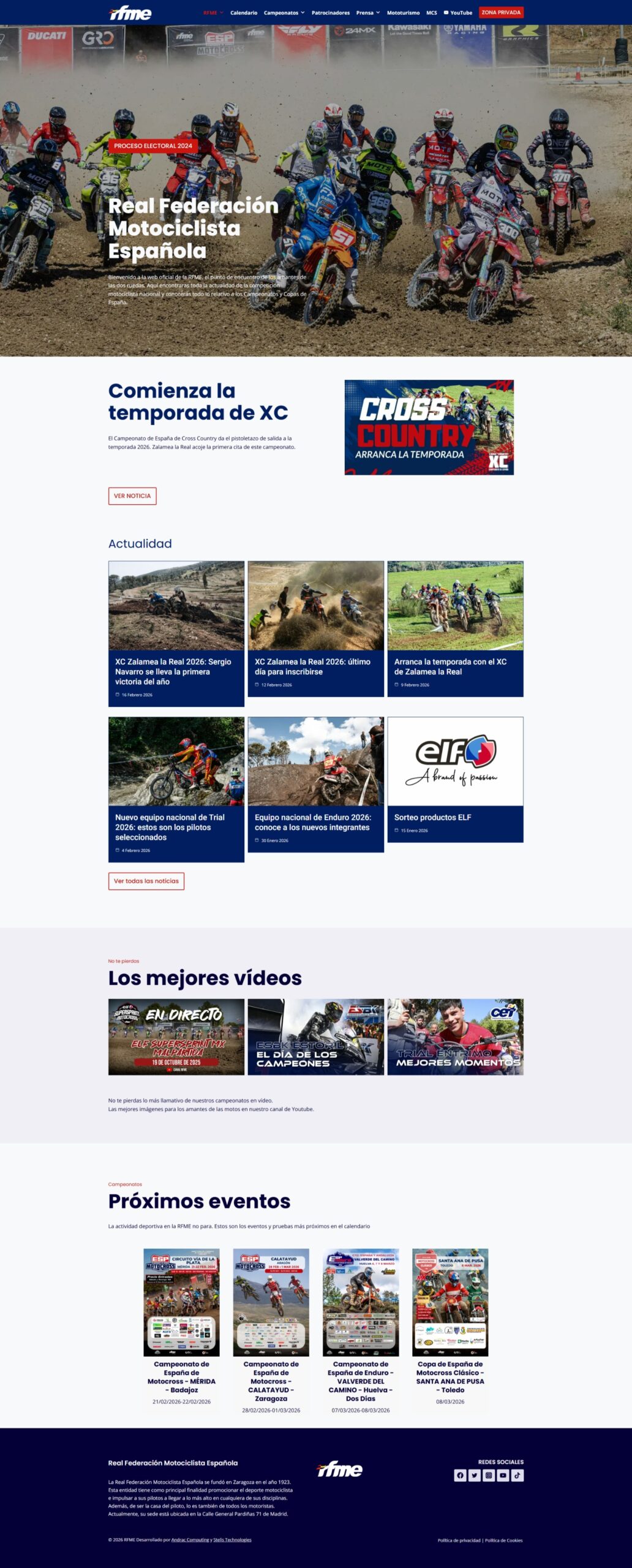 Página web WordPress para RFME | STELIS