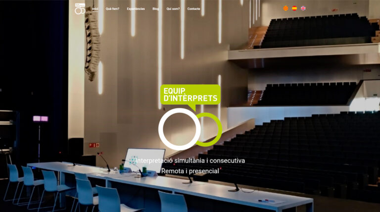 Equip d’interprets: Estrena página web
