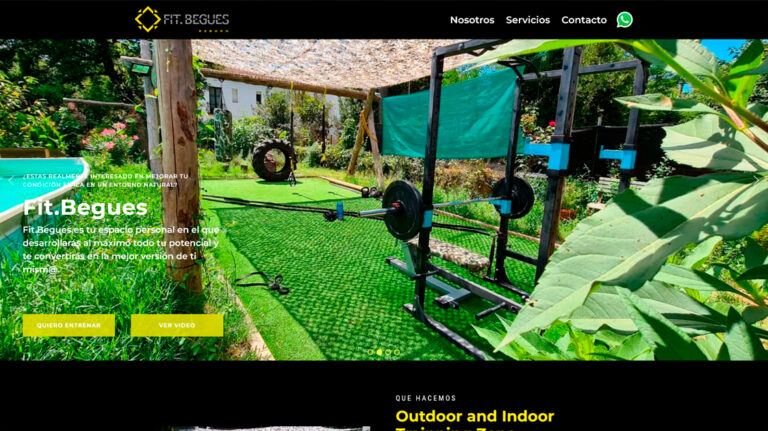 Fit.Begues: nuevo diseño web