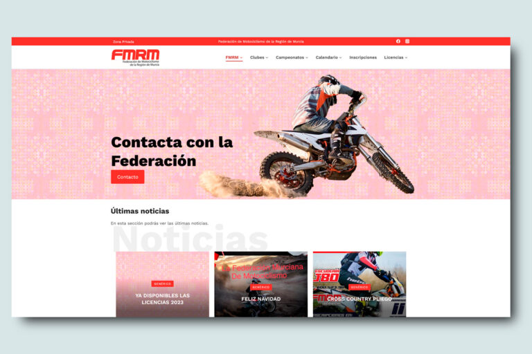 Web Federación Motociclismo Región de Murcia