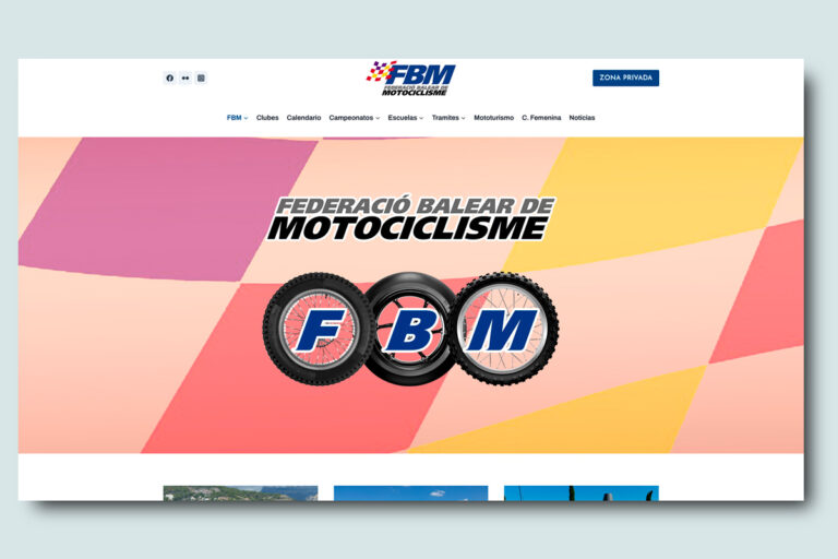 Web Federació Balear de Motociclisme