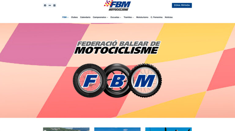 Web Federació Balear de Motociclisme
