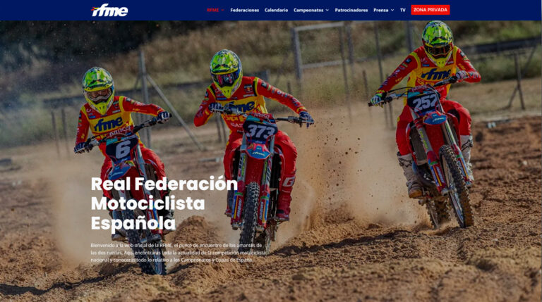 Web Real Federación Motociclista Española