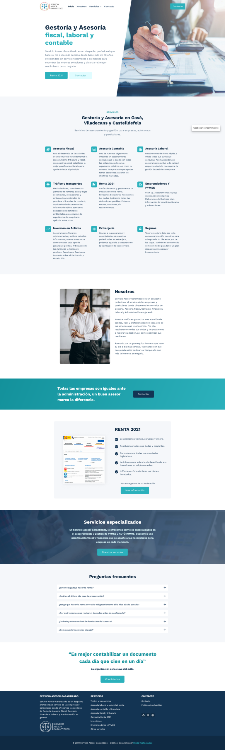 Servicio Asesor Garantizado: Página web Wordpress