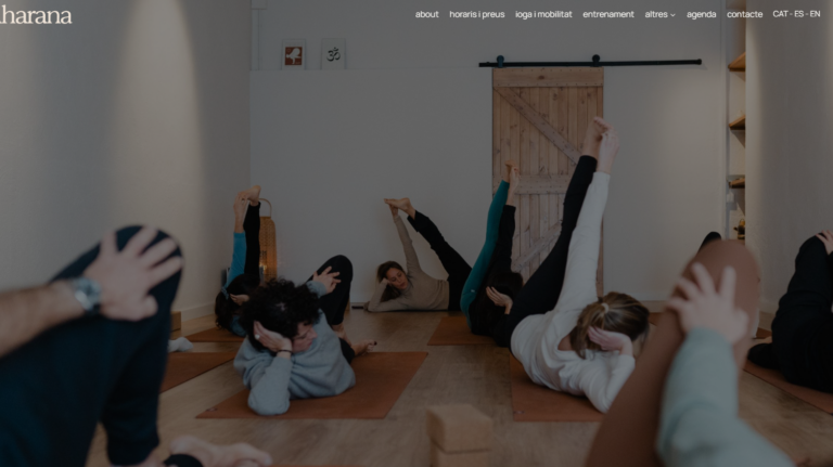 Página web WordPress para Dharana | STELIS