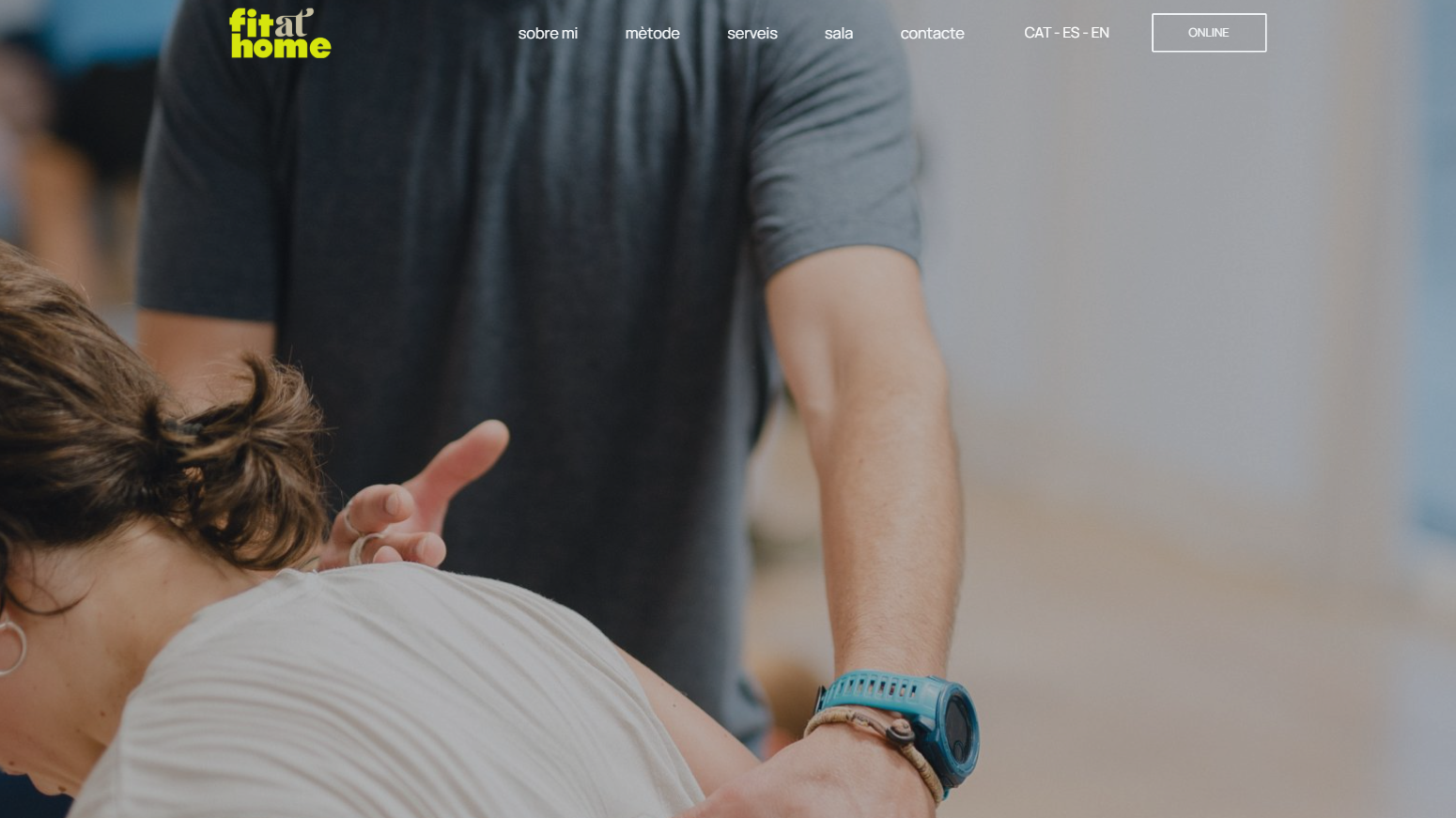 Fitathome: Página web Wordpress