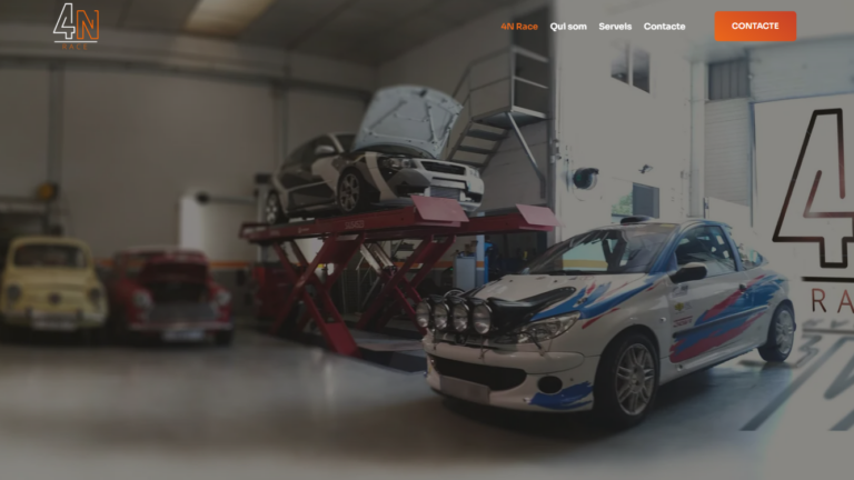 Página web WordPress para 4nrace | STELIS