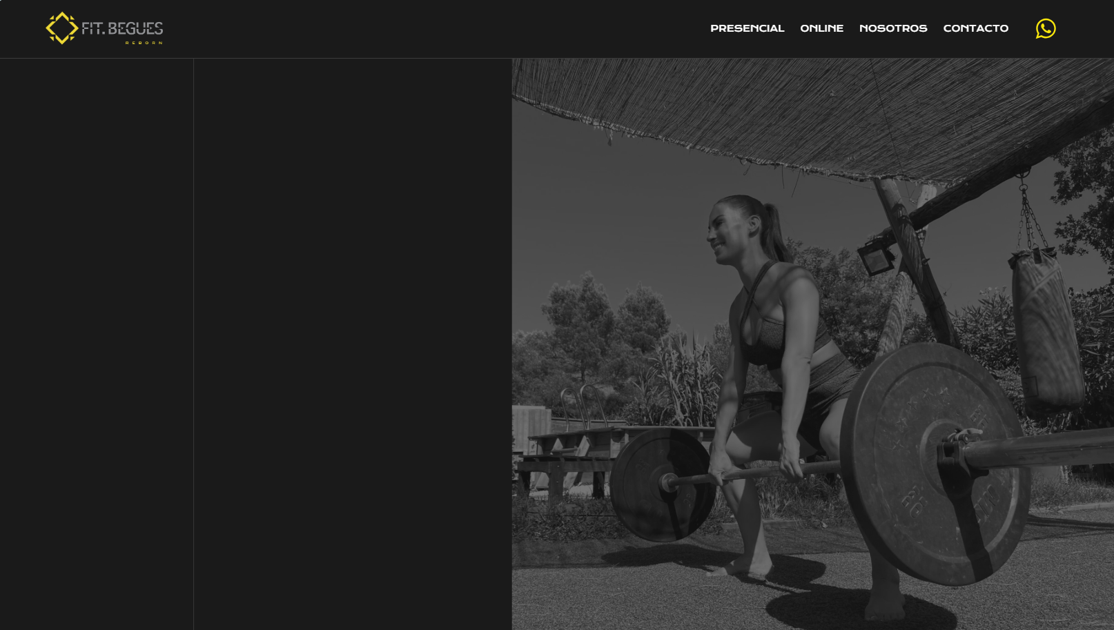 Fitbegues: página web WordPress