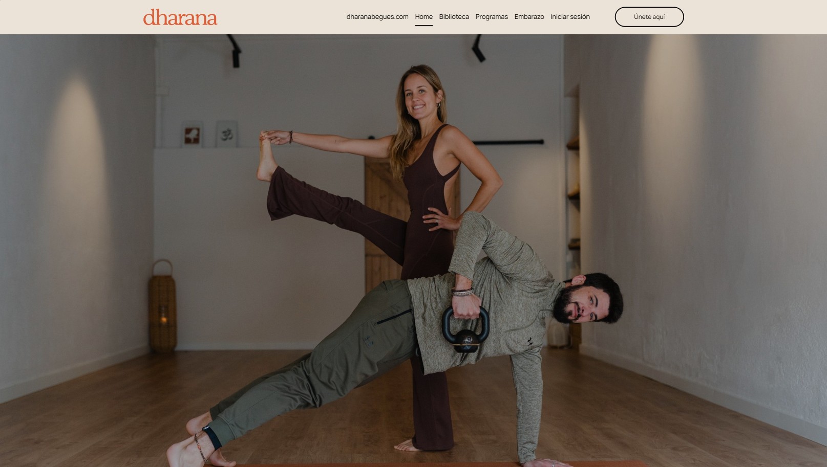 Dharana: Página web de cursos online