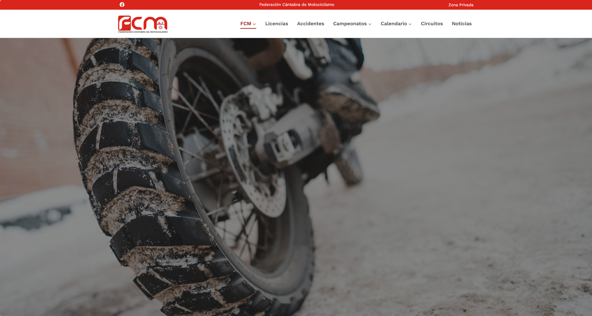 Fcmotociclismo: página web WordPress